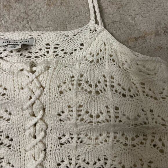 new american eagle crochet crop top tank top - Picture 4 of 5